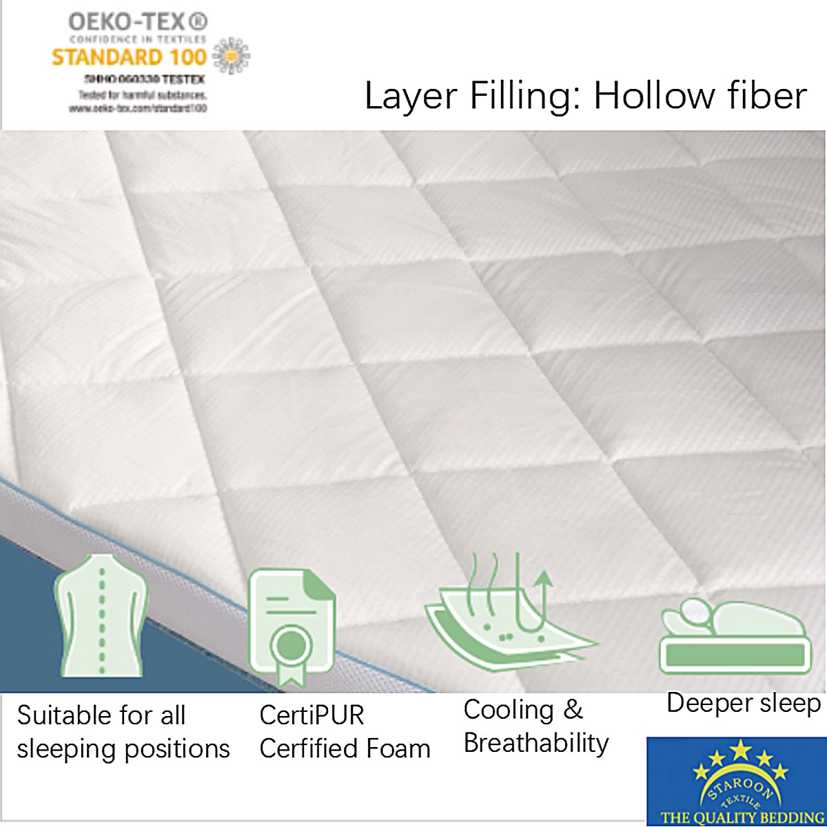 OUTLAST MEMORY FOAM MATTRESS PAD 