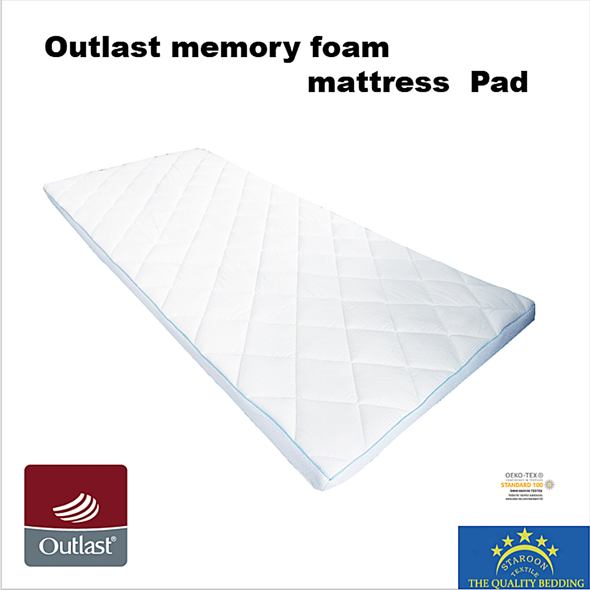 OUTLAST MEMORY FOAM MATTRESS PAD 
