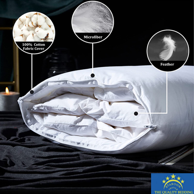 ADJUSTABLE 3 LAYER PILLOW GOOSE FEATHER PILLOW